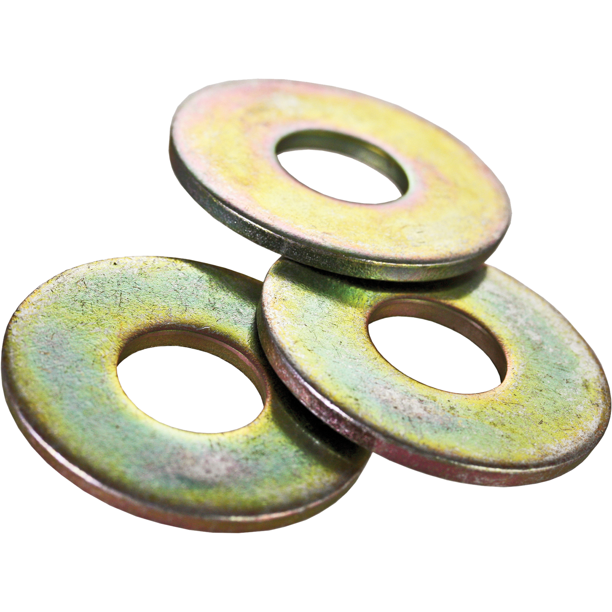 Rondelle plate USS, Zinc jaune, 1/2"