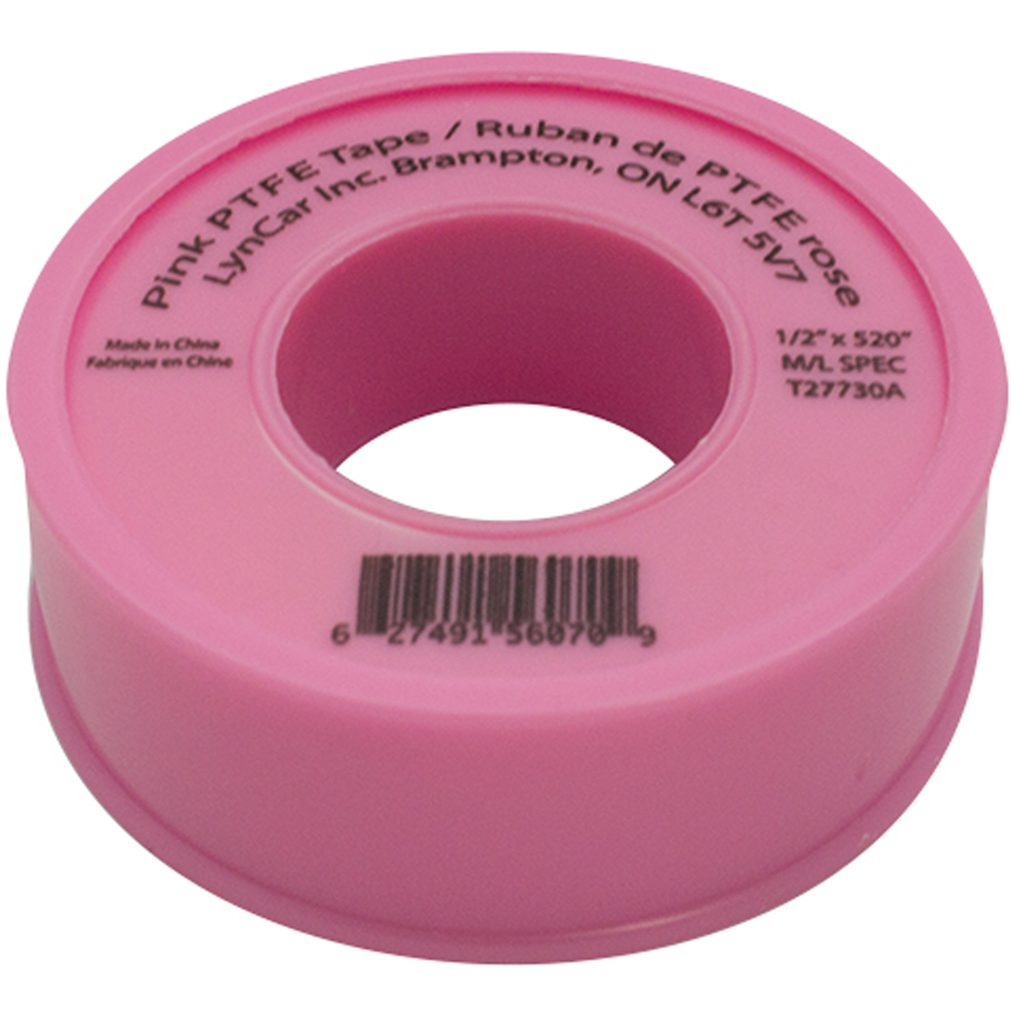 Ruban de TeflonMD, 520" lo x 1/2" la, Rose