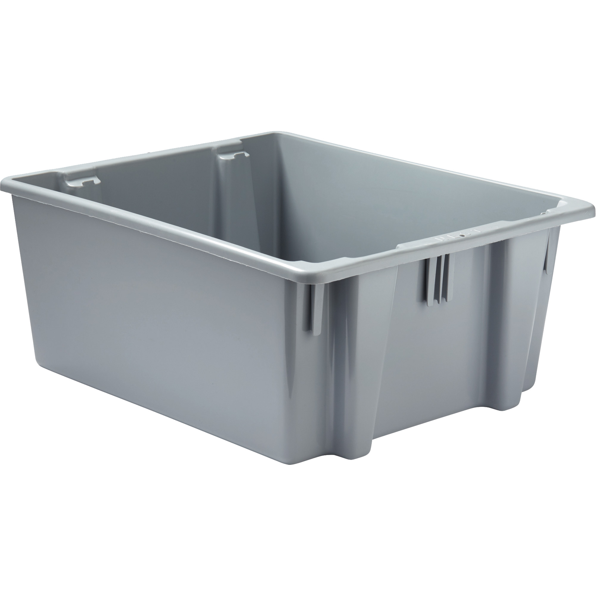 Caisse-palette empilable et emboîtable, 10" x 19,5" x 23,5", Gris
