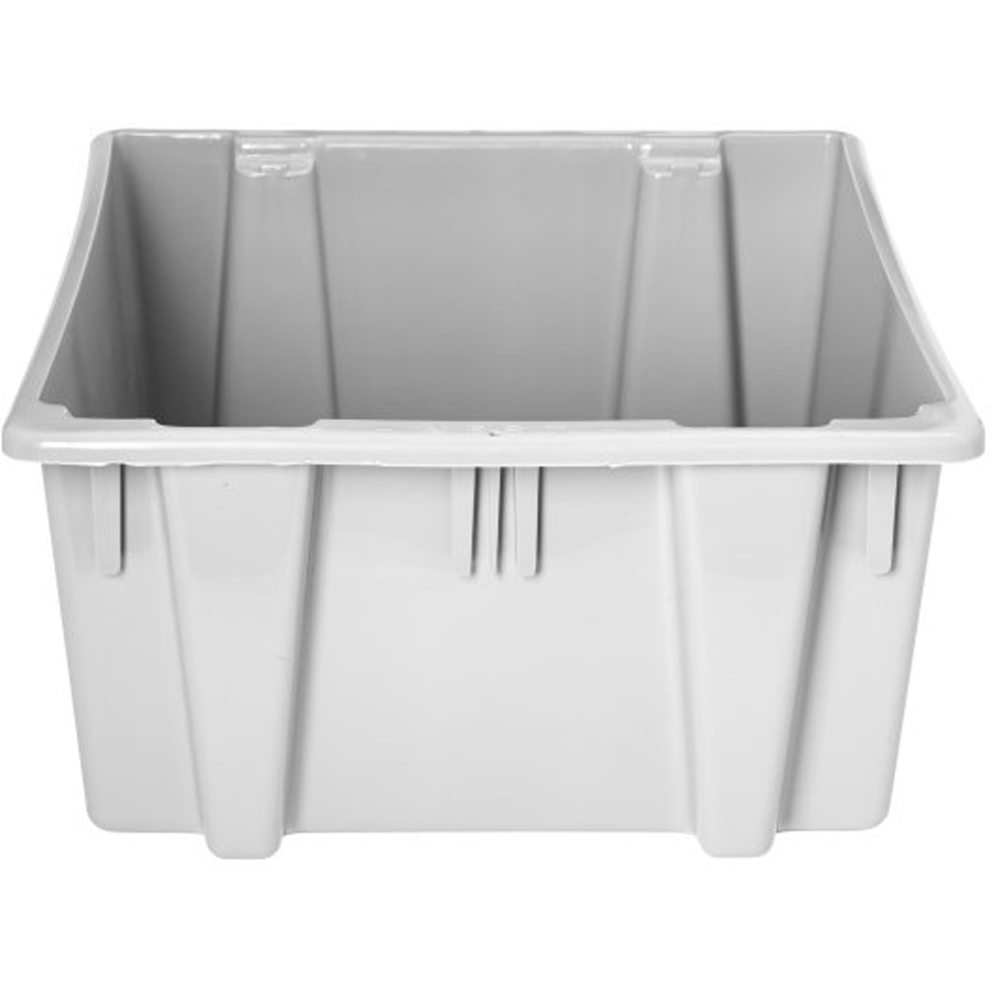 Caisse-palette empilable et emboîtable, 13" x 15,5" x 19,5", Gris