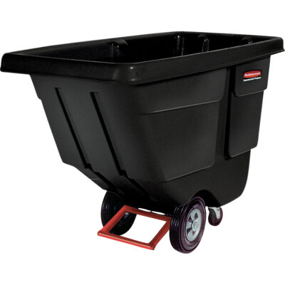 Chariot basculeur en acier, Polyéthylène, 1/2 vg³, Capacité de charge de 450 lb