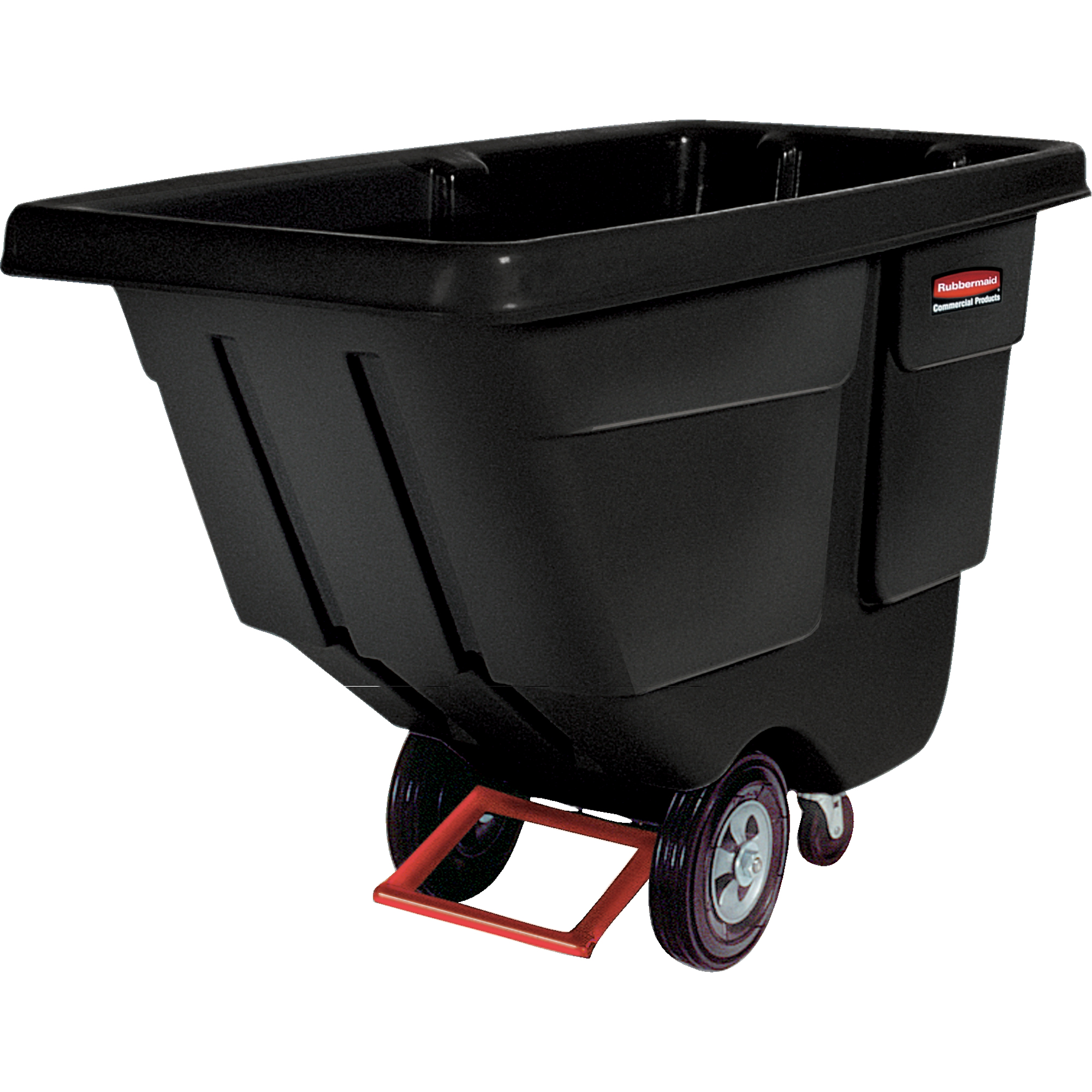 Chariot basculeur en acier, Polyéthylène, 1/2 vg³, Capacité de charge de 450 lb