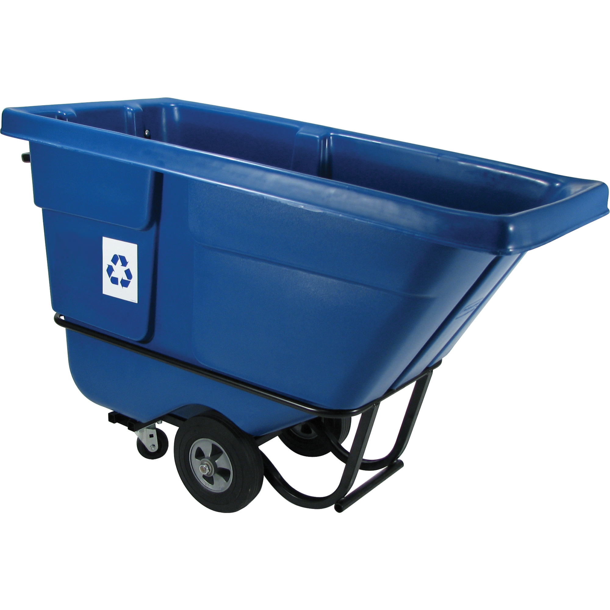 Chariot basculeur en acier, Polyéthylène, 1/2 vg³, Capacité de charge de 850 lb