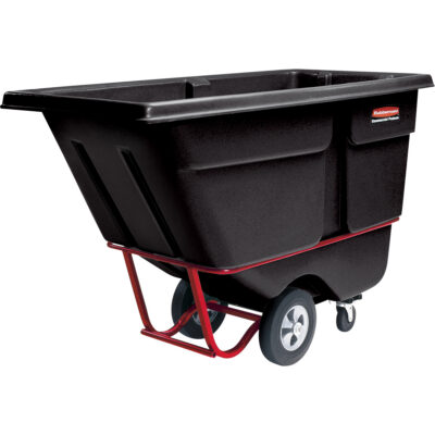 Chariot basculeur en acier, Polyéthylène, 1 vg³, Capacité de charge de 1250 lb