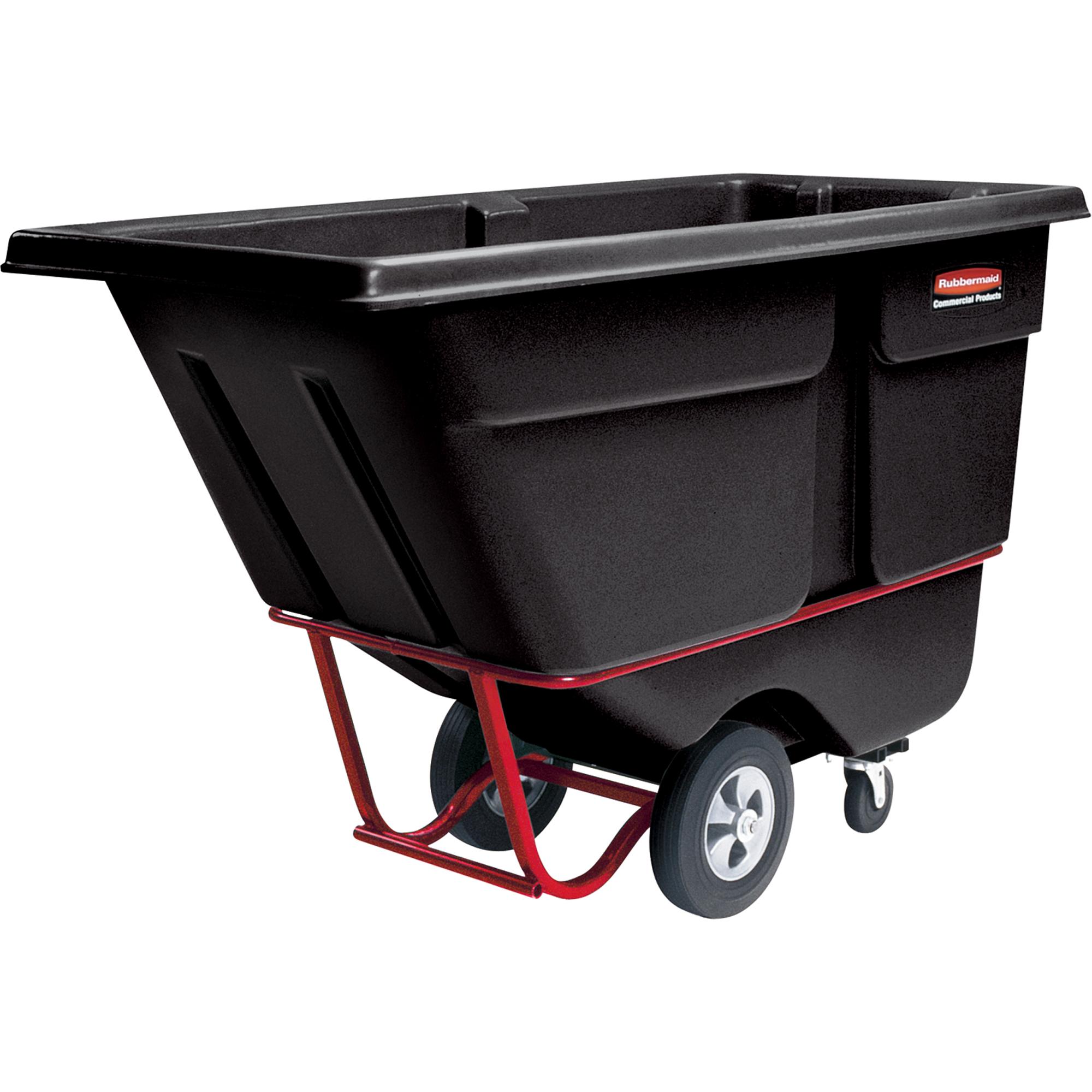 Chariot basculeur en acier, Polyéthylène, 1 vg³, Capacité de charge de 1250 lb