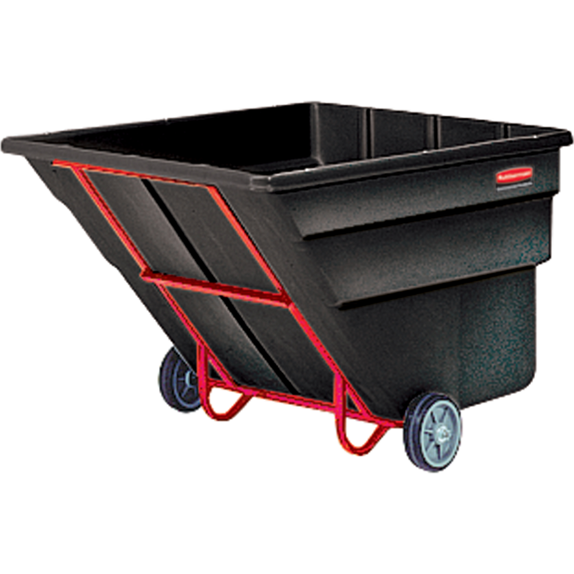 Chariot basculeur en acier, Polyéthylène, 2 vg³, Capacité de charge de 2300 lb