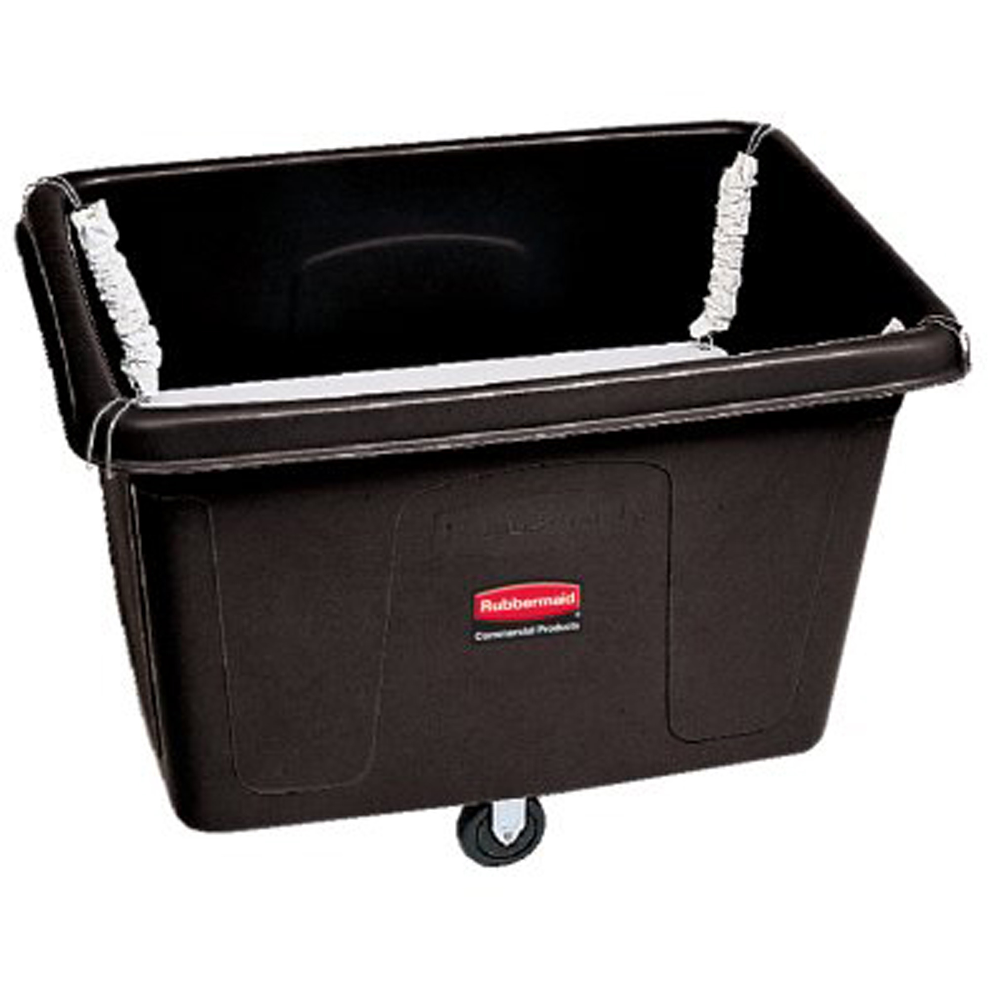 Chariot conteneur avec plateforme sur ressorts, Polyéthylène, 44-1/16" lo x 31" la x 32-1/2" h, Volume 14 pi³, Capacité 500 lb