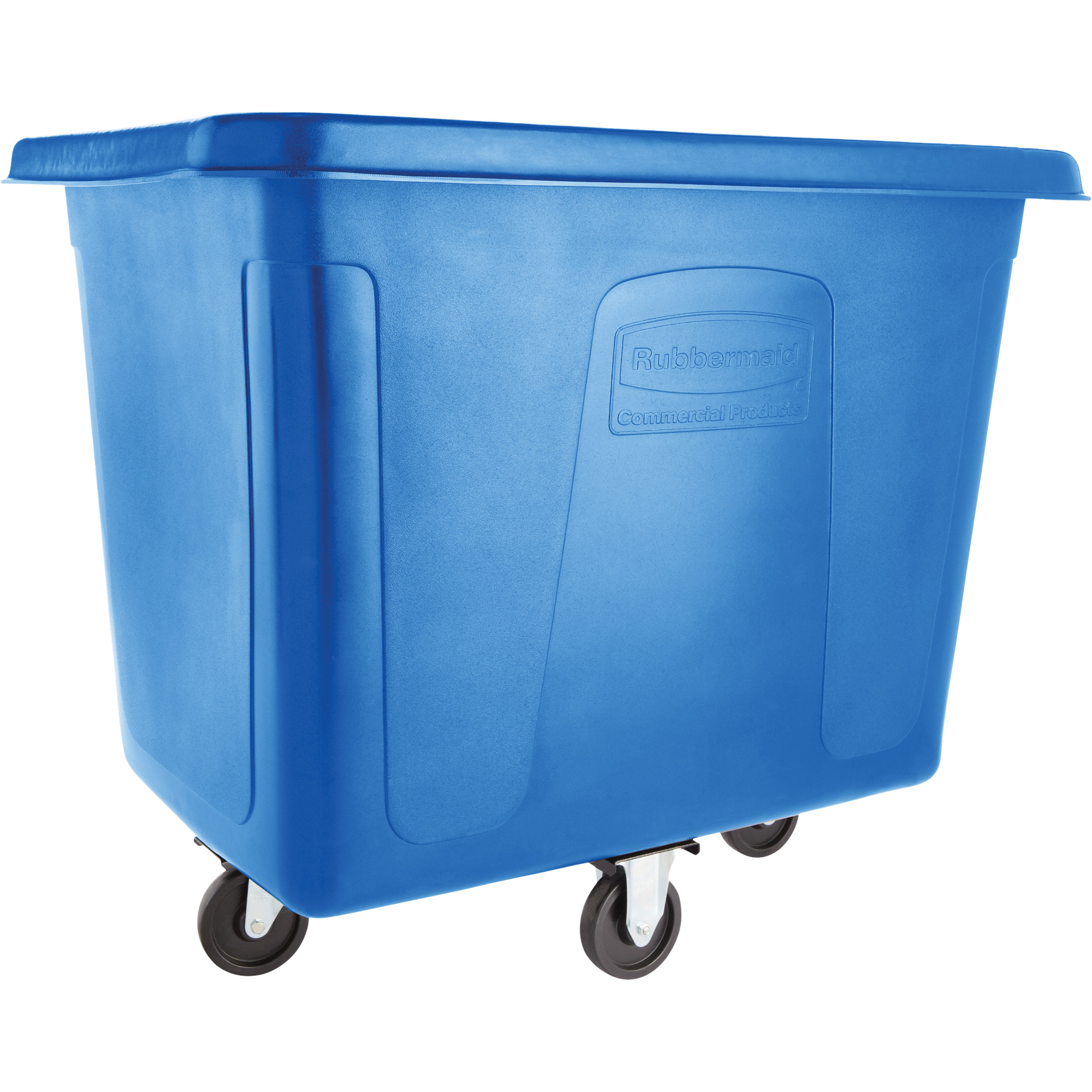 Chariot cubique, Plastique recyclé noir, 38" lo x 26" la x 28" h, Volume 8 pi³, Capacité 300 lb