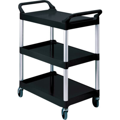 Chariot de service, 3 tiers, 19" x 38" x 34", Capacité 200 lb