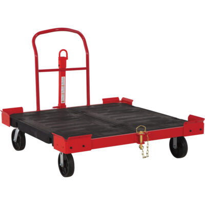 Chariot remorquable pour palettes, 54-1/2" lo x 51" la, 2500 lb cap, Roues Polyoléfine