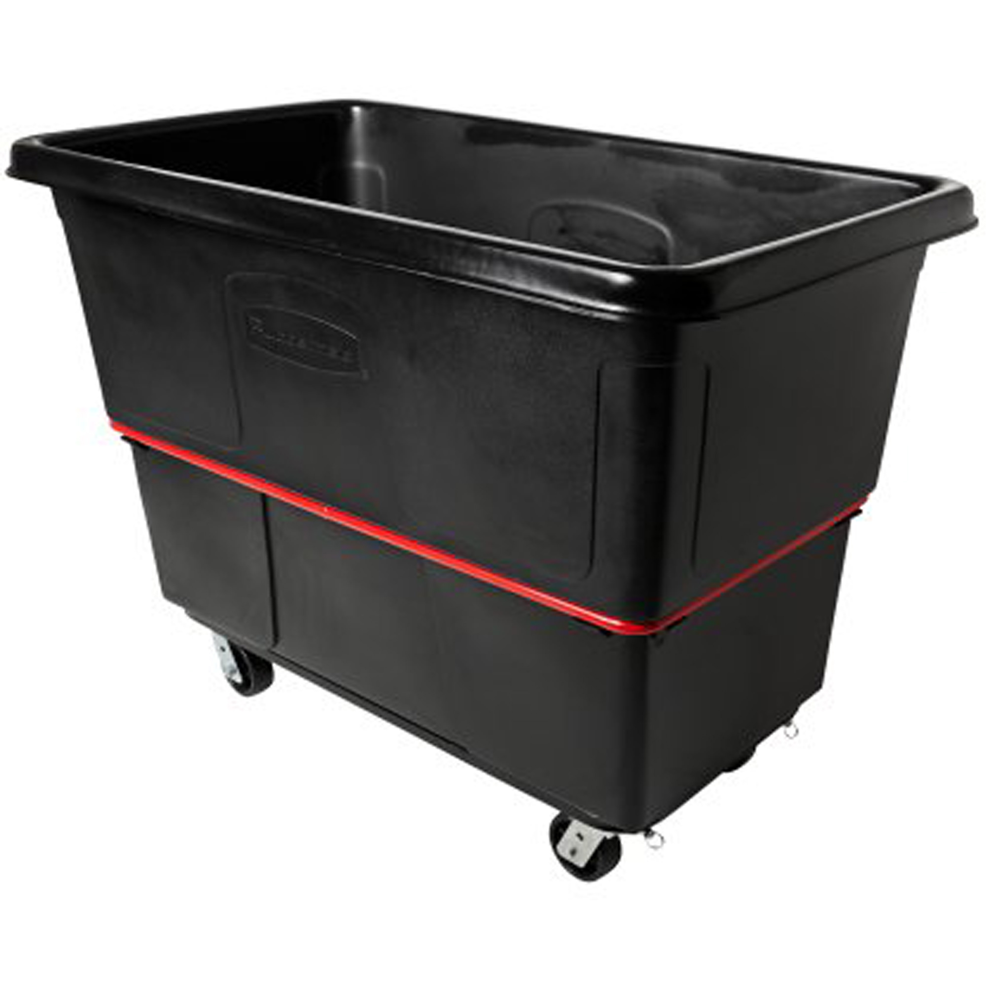 Chariot utilitaire à usage intensif, Plastique recyclé noir, 59"/34-5/8" lo x 34"/59-1/64" la x 42-1/16"/42-7/8" h, Volume 27 pi³, Capacité 1200 lb