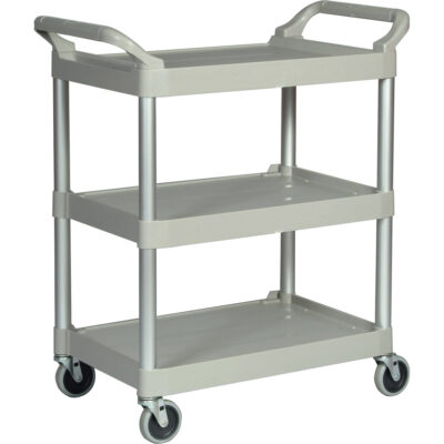 Chariot utilitaire à usage léger, 3 tiers, 19" x 38" x 34", Capacité 200 lb