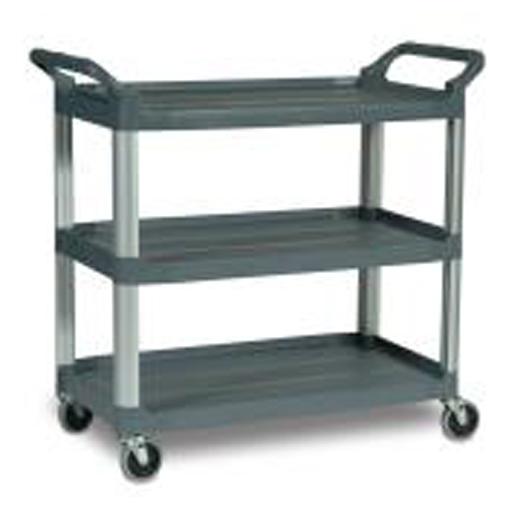 Chariot utilitaire avec tablette et parois ouvrantes, 3 tiers, 40" x 37-7/8" x 20", Capacité 300 lb