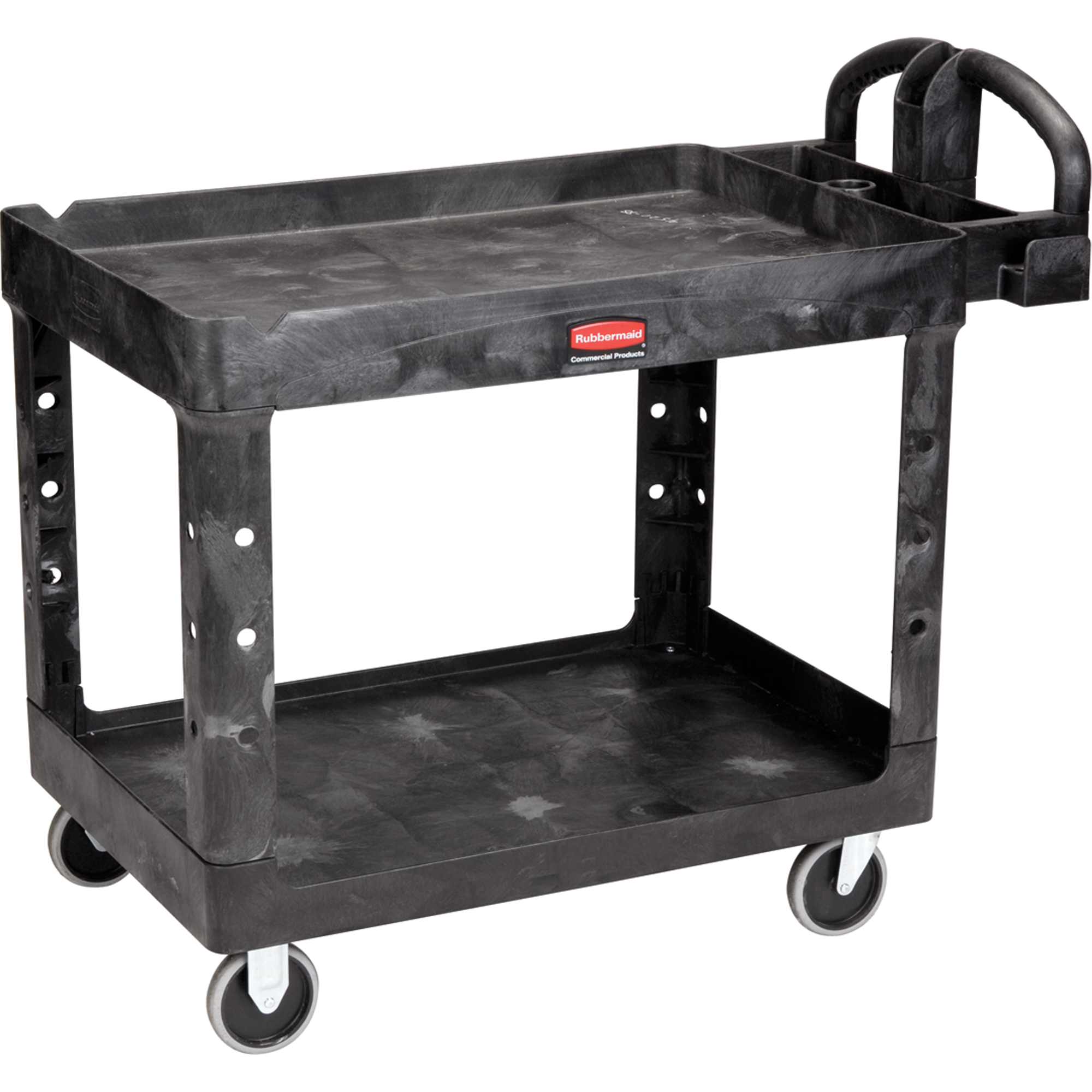 Chariot utilitaire robuste - 4546-00, 2 tiers, 26" x 33-1/4" x 55", Capacité 750 lb
