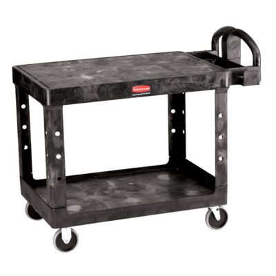 Chariot utilitaire robuste a/tablette plate - 4525-00, 2 tiers, 25-7/8" x 33-3/10" x 43-9/10", Capacité 500 lb