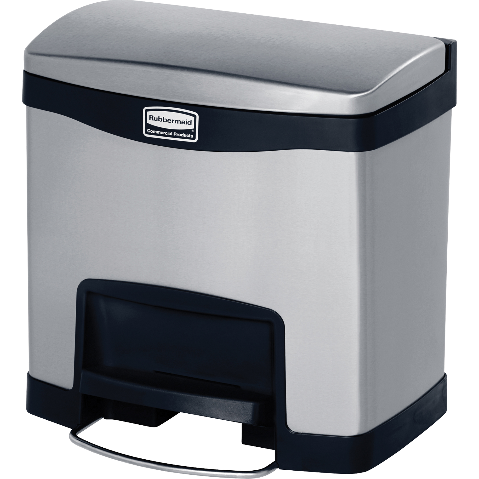 Contenant à déchets Slim JimMD , Acier inoxydable, Capacité 4 gal. US