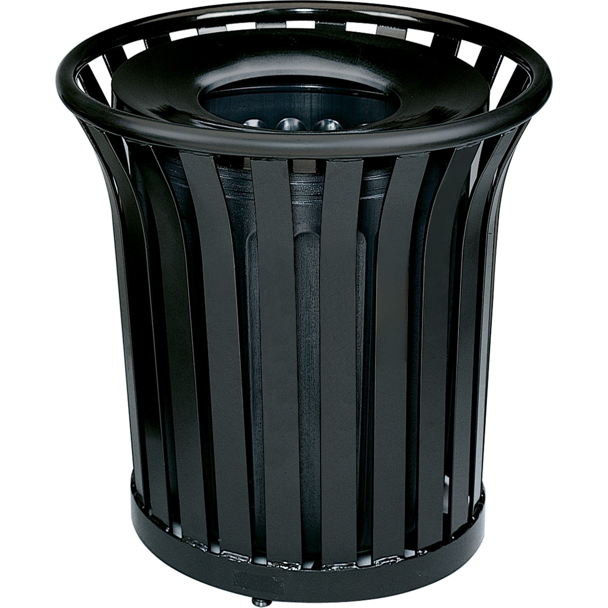 Contenant pour déchets sans couvercle Americana Series, Acier, 36 gal. US