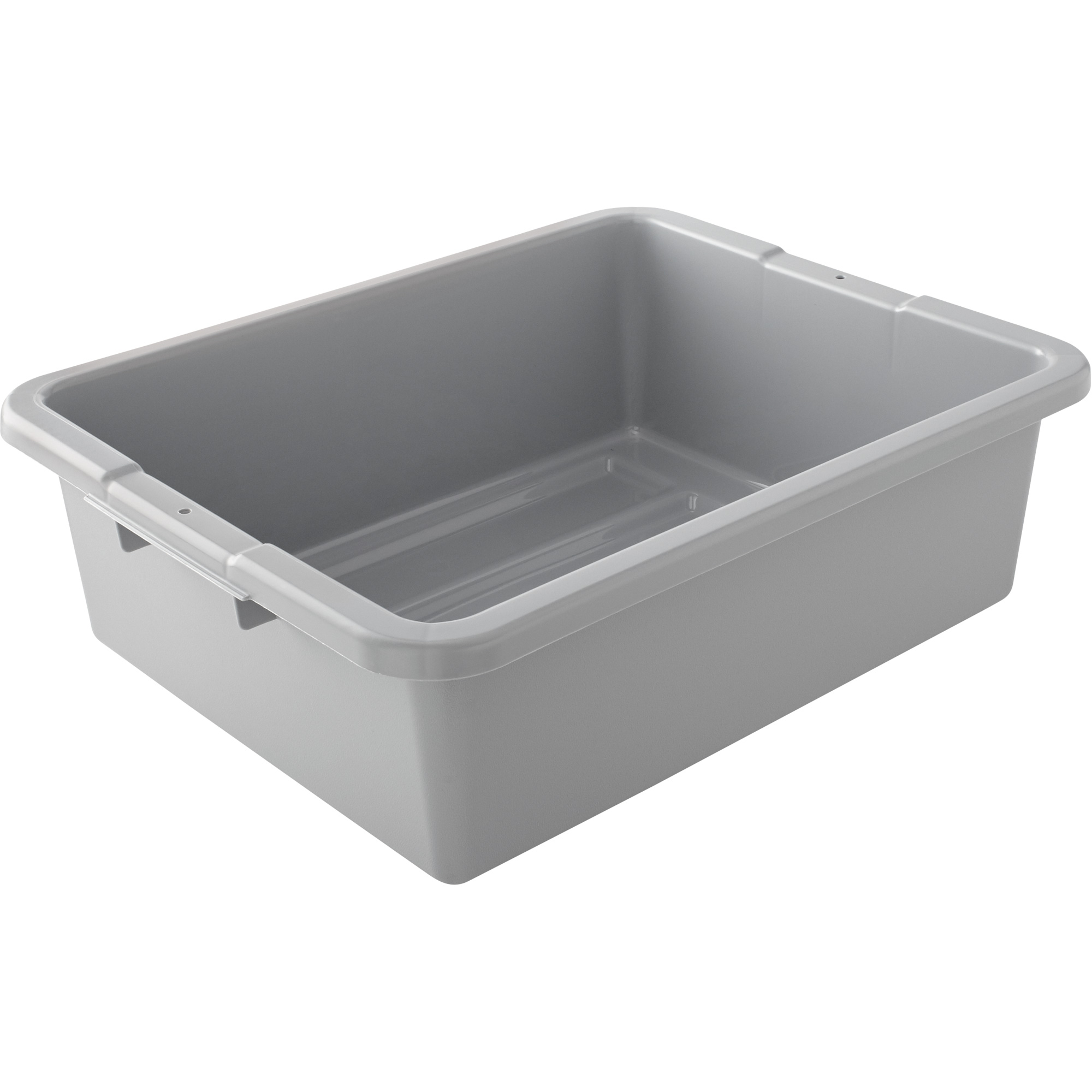 Contenant utilitaire sans compartiments, 7" ha x 21,5" p x 17" lo, Plastique, Gris