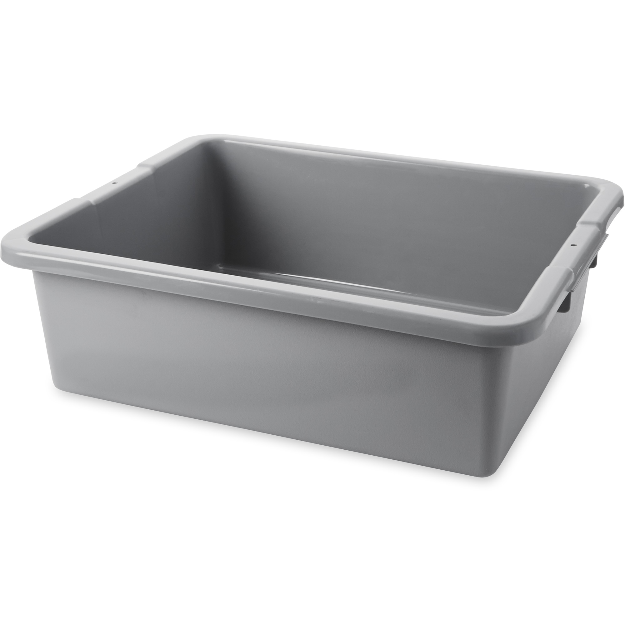 Contenant utilitaire sans compartiments, 7" ha x 21,5" p x 17" lo, Polyéthylène, Gris