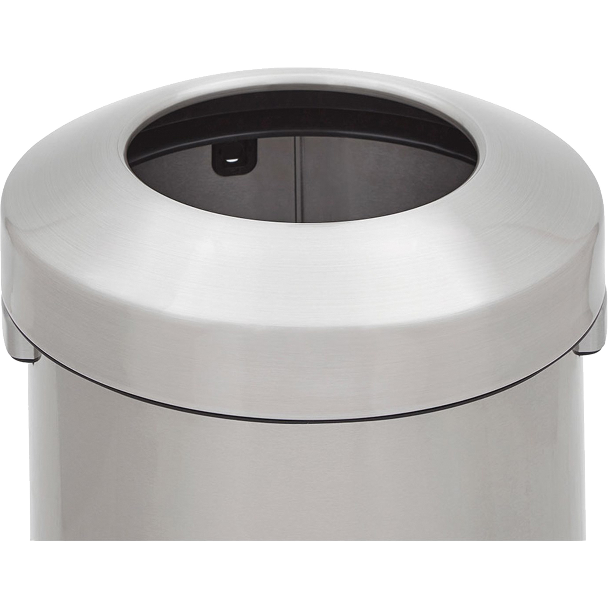 Conteneur à déchet rond avec esthétique raffinée, Acier inoxydable, 23 gal. US – Image 2