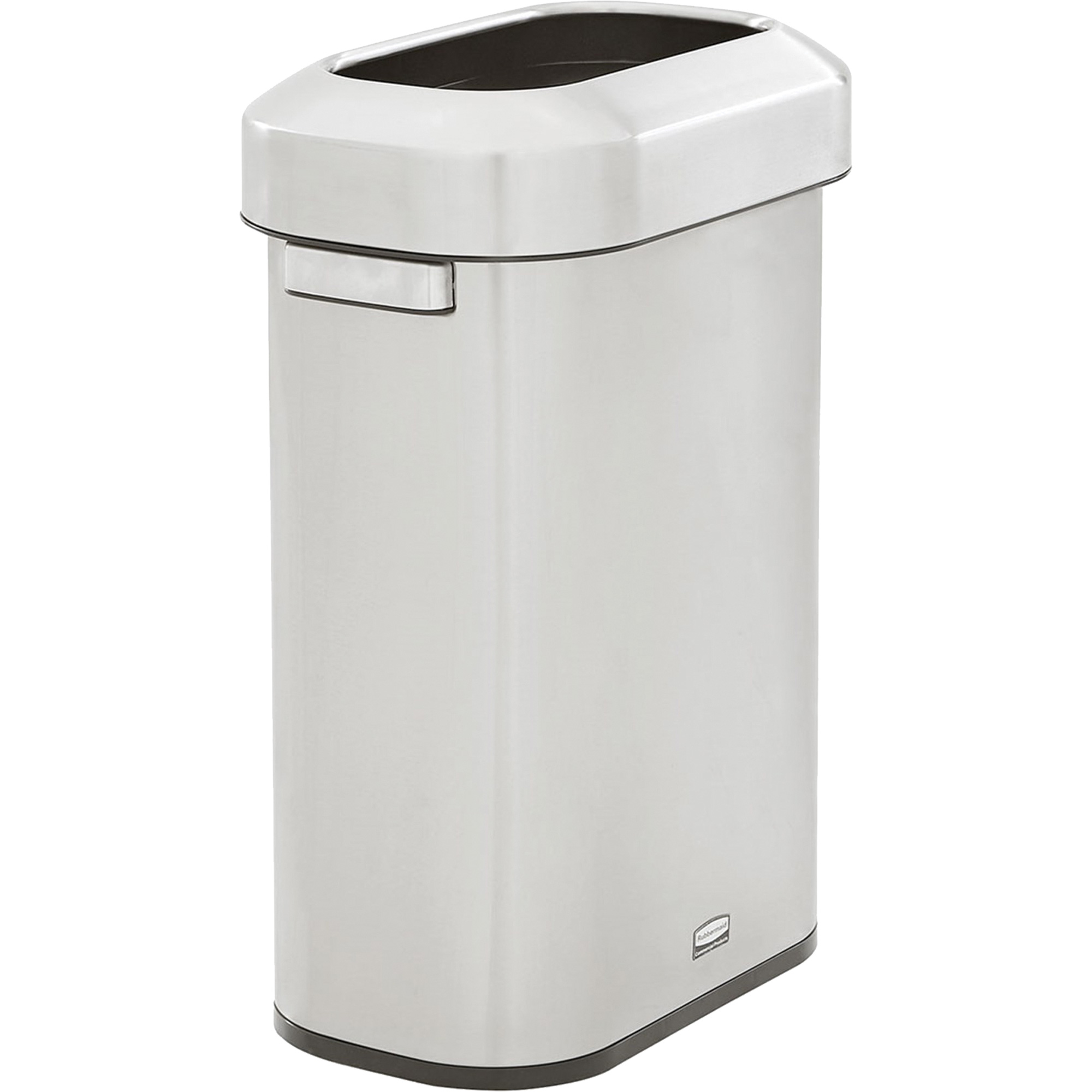 Conteneur à déchets étroit avec esthétique raffinée, Acier inoxydable, 15 gal. US