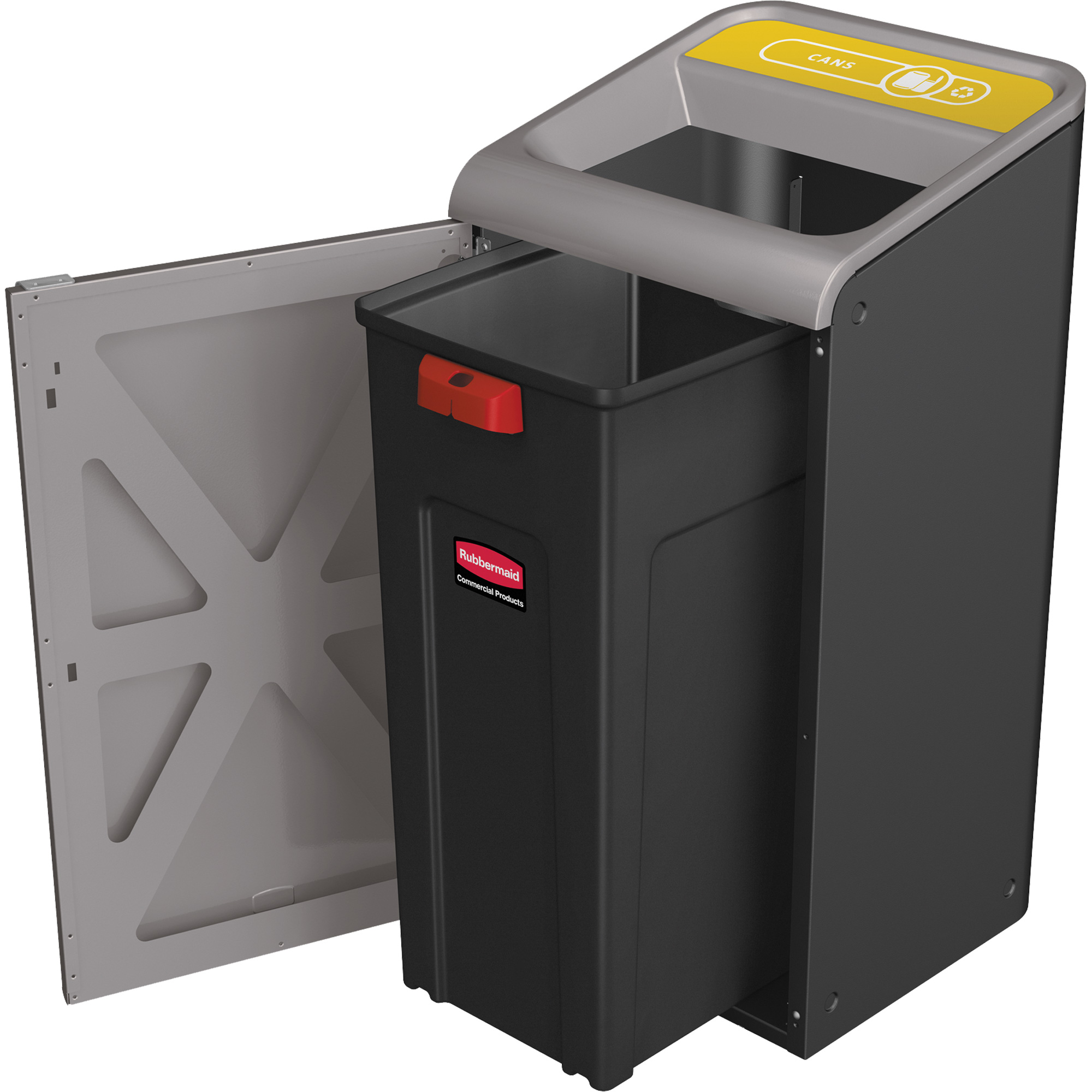 Conteneur pour déchets de recyclage mélangés ConfigureMC, Vrac, Acier, 45 gal. US – Image 3