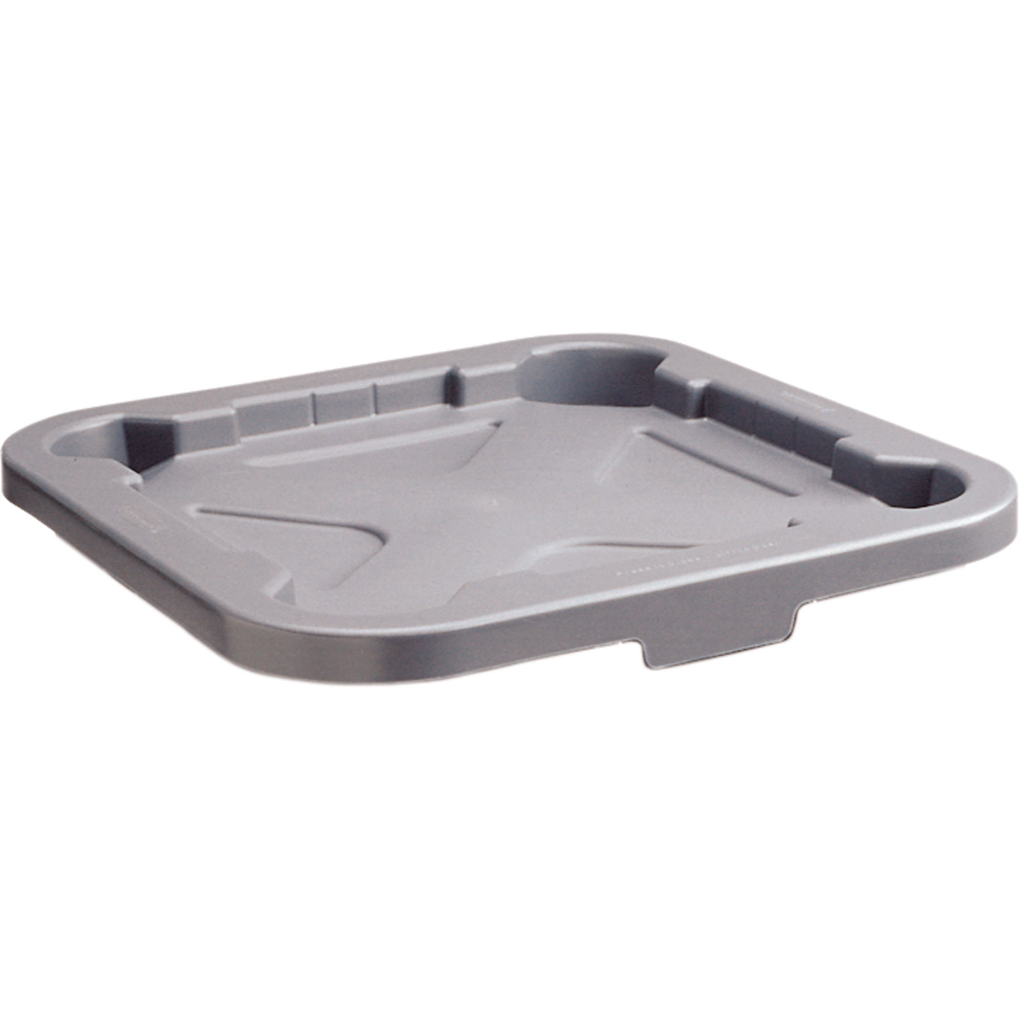 Couvercles BruteMD, carrés, Couvercle plat, Plastique/Polyéthylène, Convient aux contenants 22" x 22"