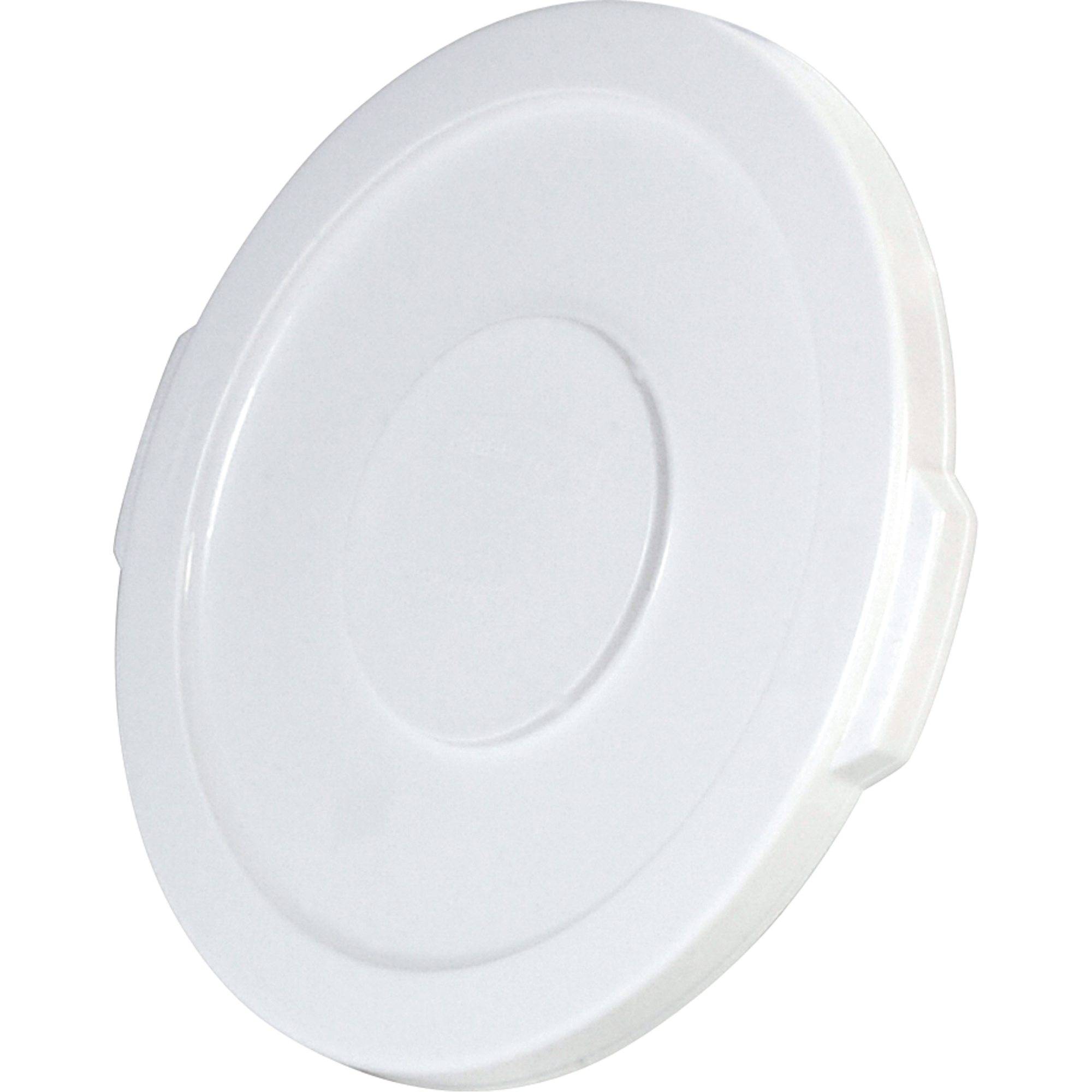 Couvercles ronds BruteMD, Couvercle plat, Plastique/Polyéthylène, Convient aux contenants 15-5/8" dia.