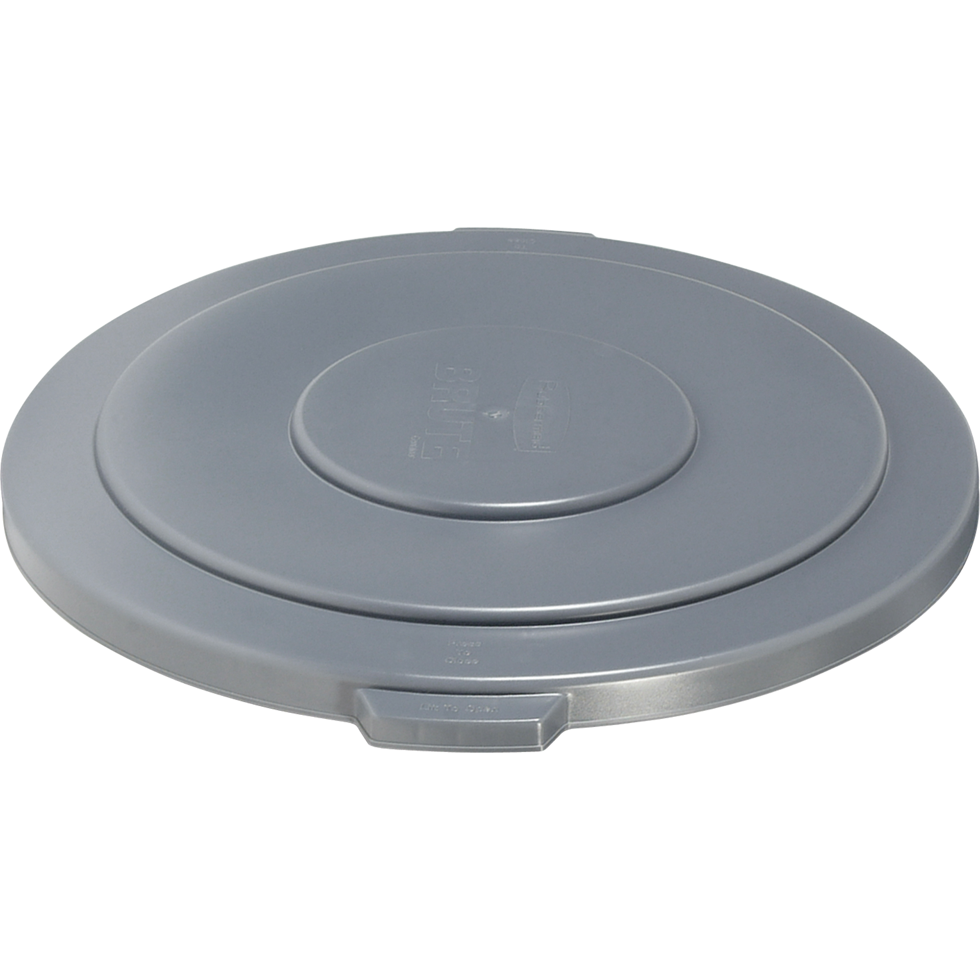 Couvercles ronds BruteMD, Couvercle plat, Plastique/Polyéthylène, Convient aux contenants 26-1/2" dia.
