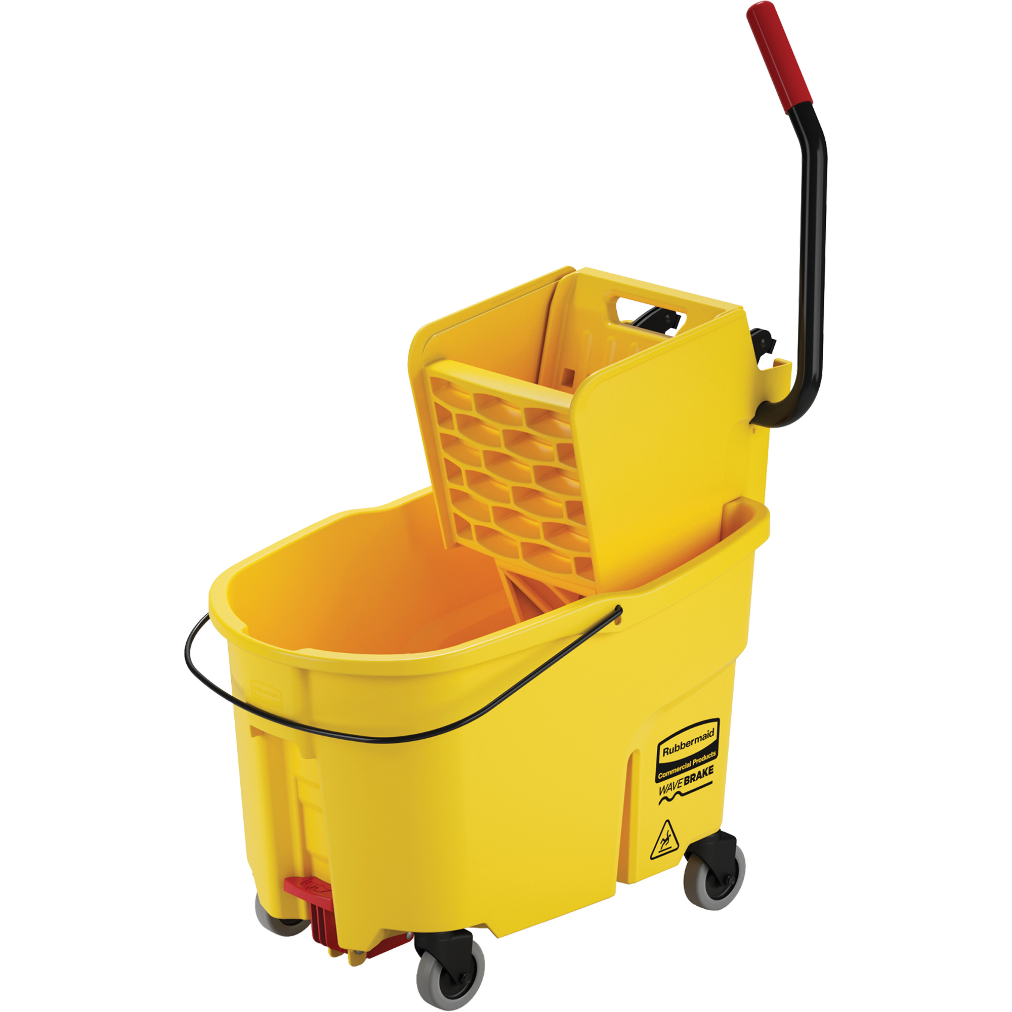 Ensemble de seau pour vadrouille et essoreuse WaveBrakeMD, Pression latérale, 11 gal. US (44 pintes), Jaune
