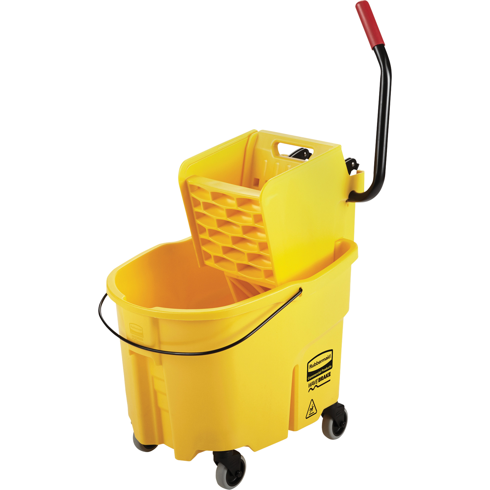 Ensemble de seau pour vadrouille et essoreuse WaveBrakeMD, Pression latérale, 8,75 gal. US (35 pintes), Jaune