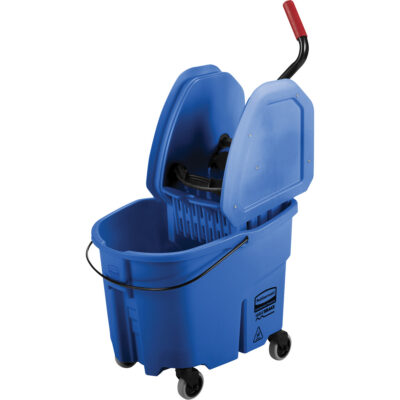 Ensemble de seau pour vadrouille et essoreuse WaveBrakeMD, Pression vers le bas, 8,75 gal. US (35 pintes), Bleu