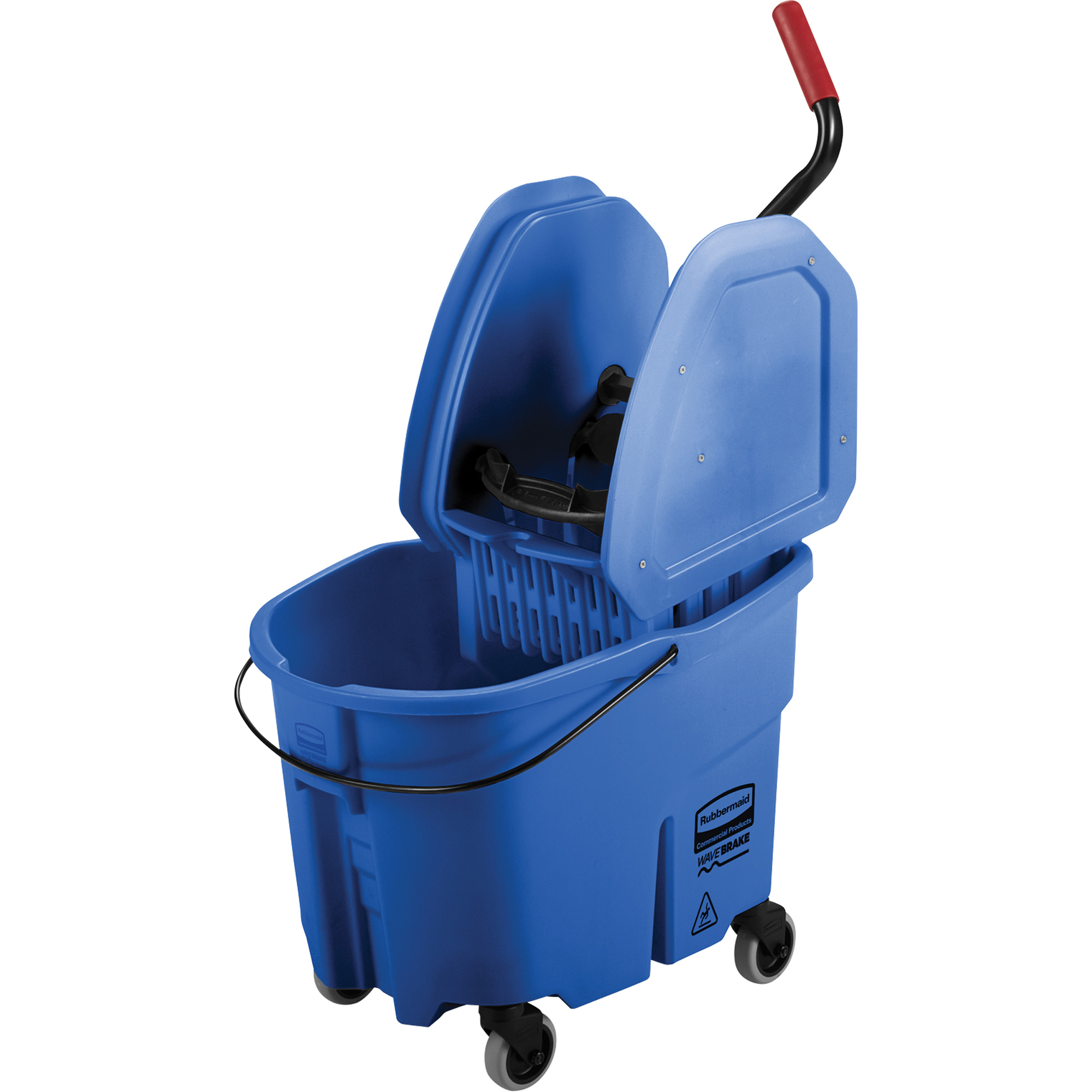 Ensemble de seau pour vadrouille et essoreuse WaveBrakeMD, Pression vers le bas, 8,75 gal. US (35 pintes), Bleu