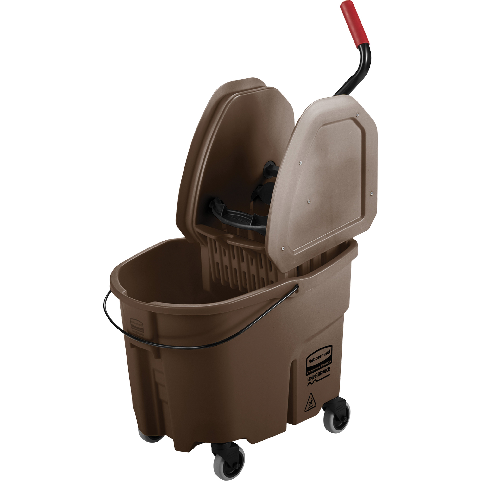 Ensemble de seau pour vadrouille et essoreuse WaveBrakeMD, Pression vers le bas, 8,75 gal. US (35 pintes), Brun