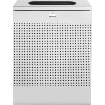 Petite poubelle rectangulaire Silhouette, Acier, 22,5 gal. US