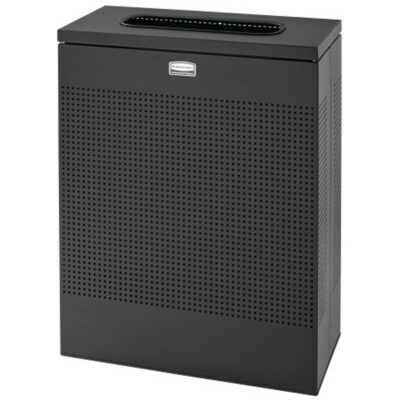 Petite poubelle rectangulaire Silhouette, Acier, 22,5 gal. US