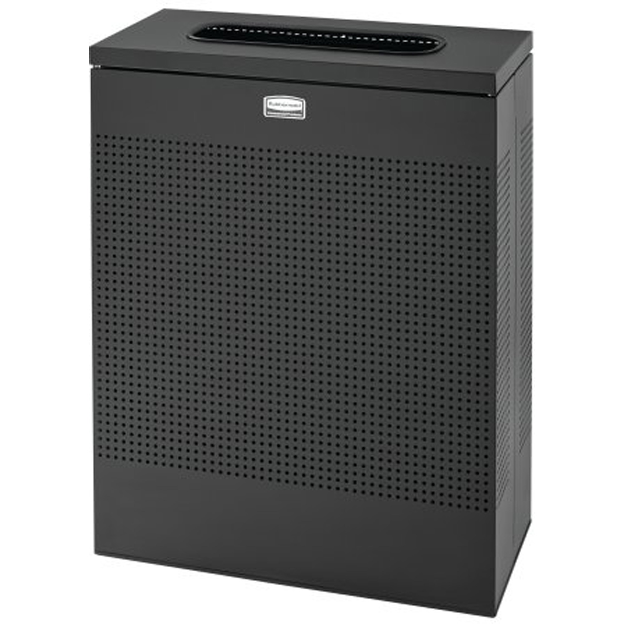 Petite poubelle rectangulaire Silhouette, Acier, 22,5 gal. US