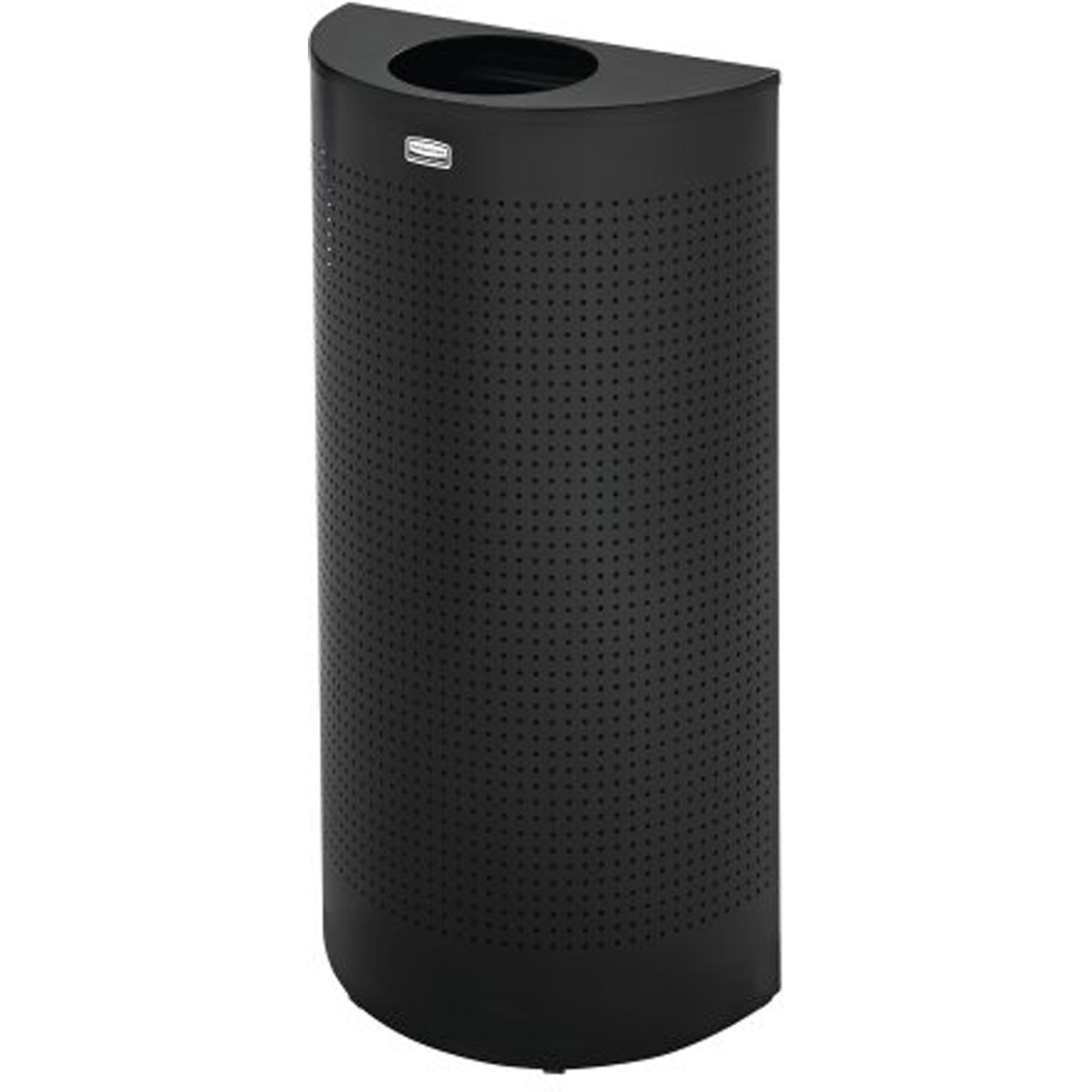 Poubelle demi-ronde , Acier, 12 gal. US