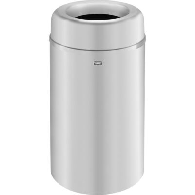 Poubelle ronde à dessus ouvert Crowne, Acier, 30 gal. US