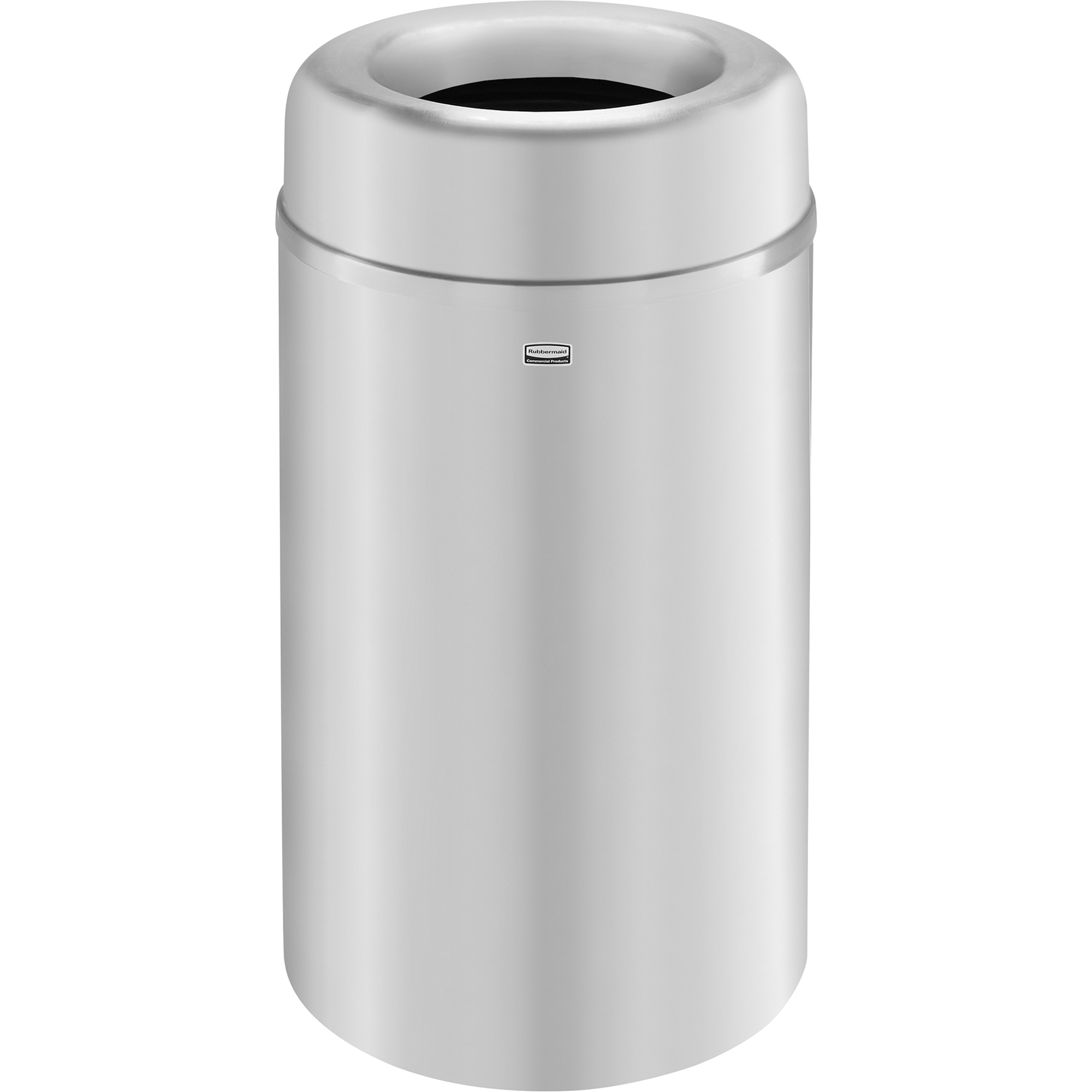 Poubelle ronde à dessus ouvert Crowne, Acier, 30 gal. US
