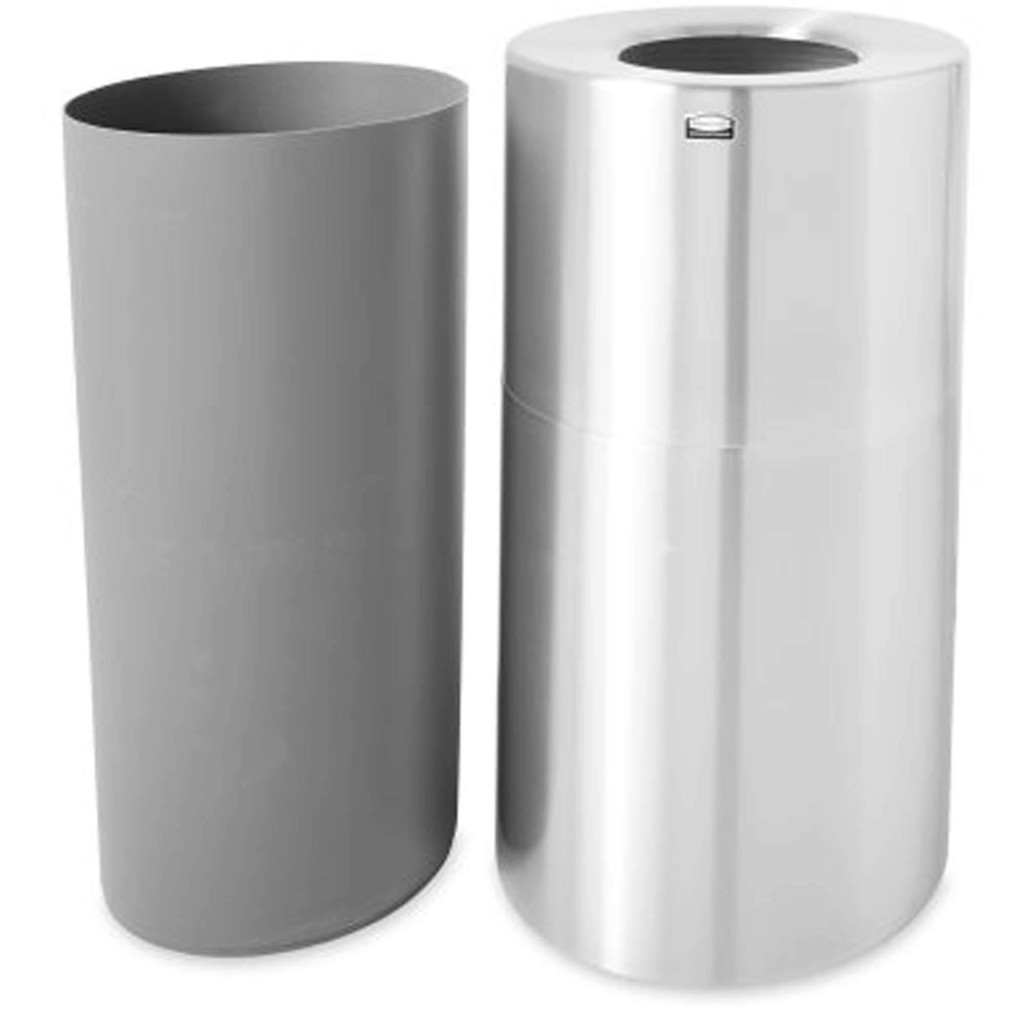Poubelle sans couvercle AtriumMD, Métal, 55 gal. US