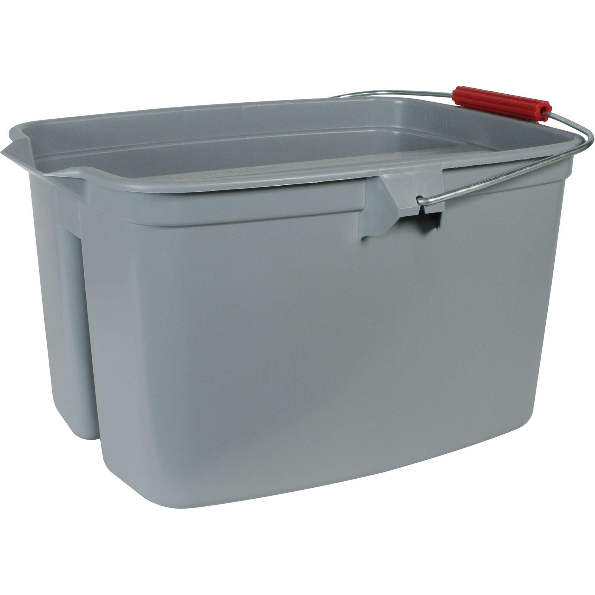 Seau à double usage, Capacité de 5 gal. US (20 pintes), Gris