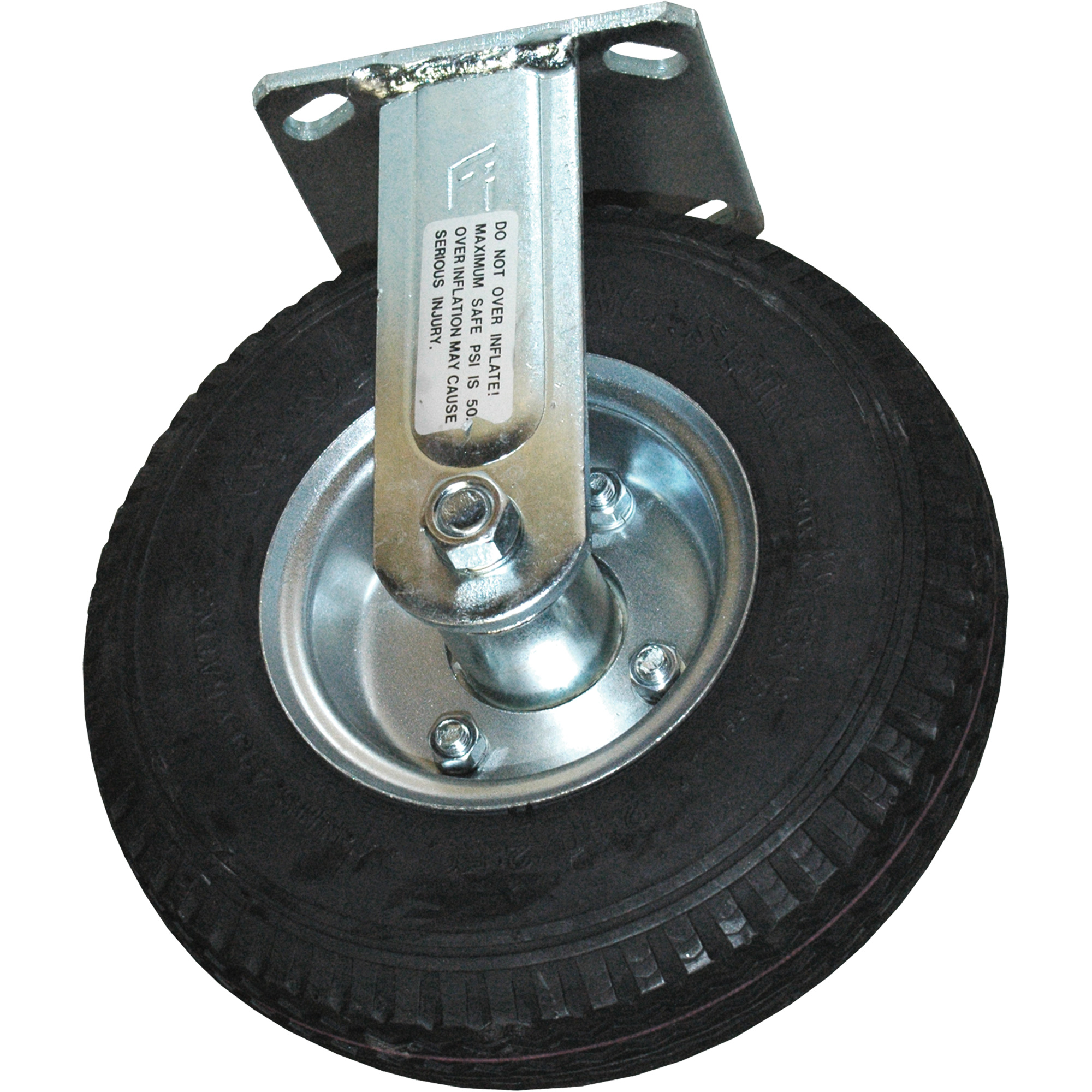 Roulette pneumatique rigide pour chariot à plateforme