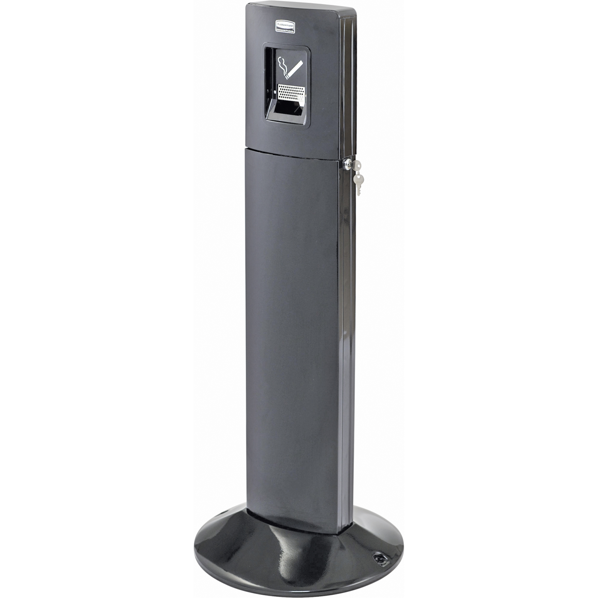 Stations pour fumeurs metropolitan, Sur pied, Acier inoxydable, Capacité 1,6 gal. US, Hauteur 42-4/5"