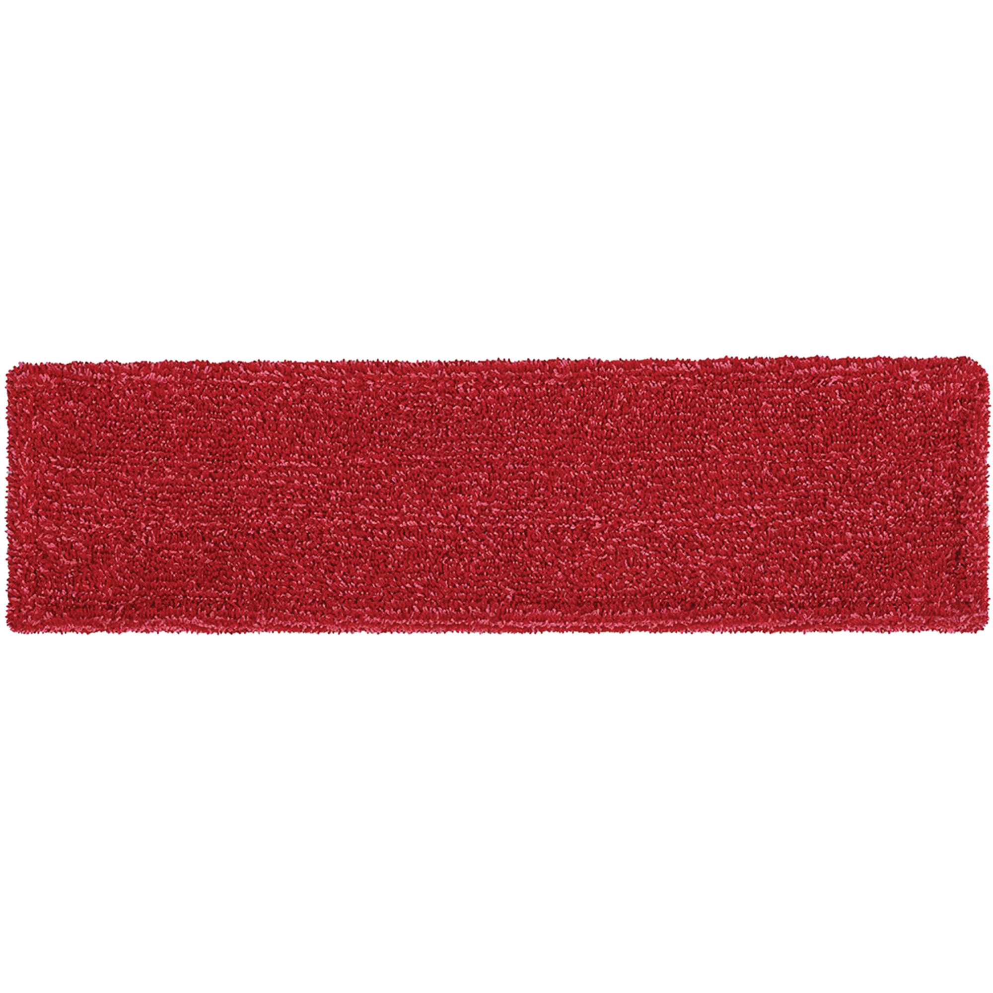 Tampon de vadrouille à tête plate adaptable, Finition, Microfibre, 5-1/2" x 19-1/2"