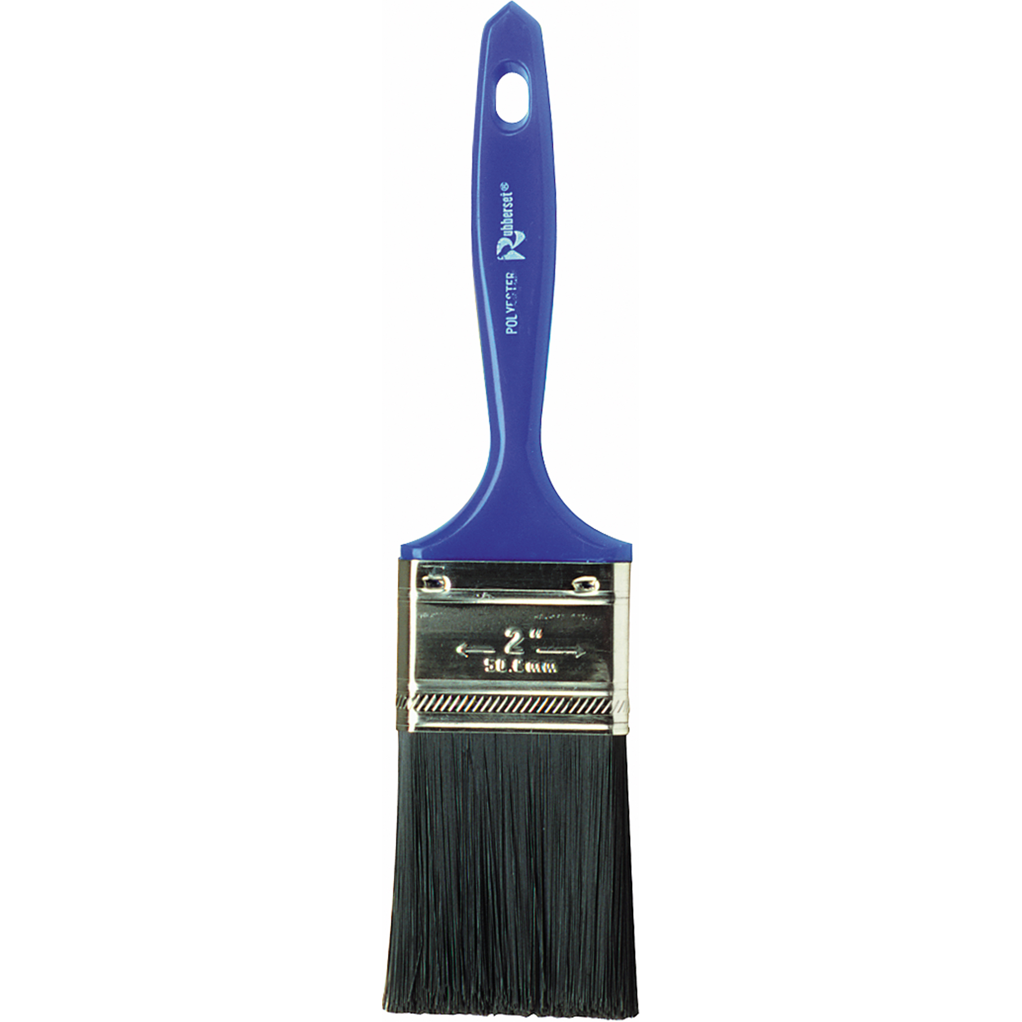 Pinceau de base pour peinture au latex, Polyester, Manche Plastique, Largeur de 3"