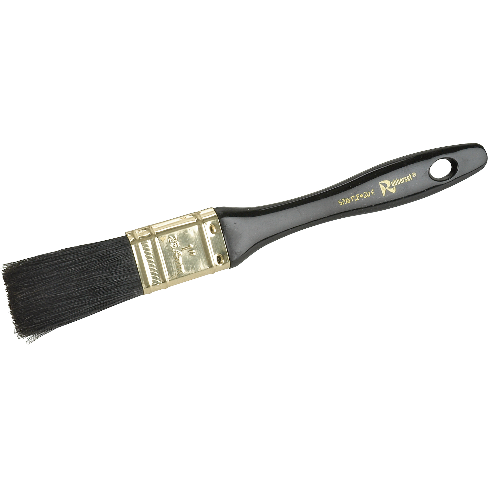 Pinceau pour peinture à l'huile à une couche, Soies, Manche Plastique, Largeur de 2"