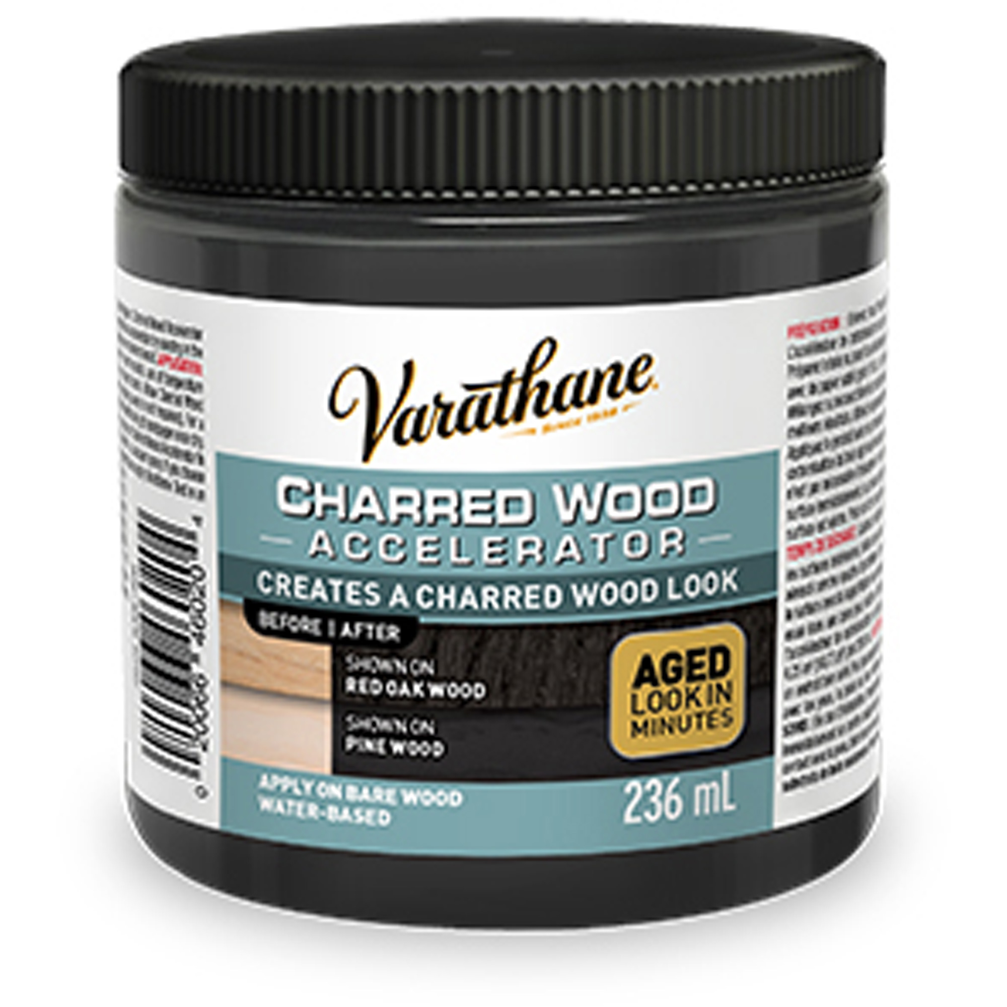 Accélérateur de vieillissement du bois VarathaneMD, 236 ml, Canette, Noir