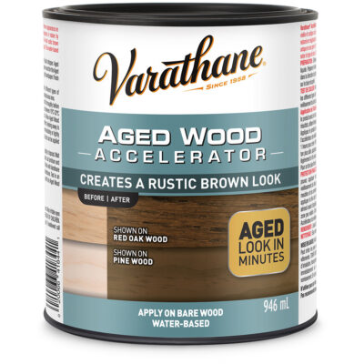 Accélérateur de vieillissement du bois VarathaneMD, 946 ml, Brun rustique