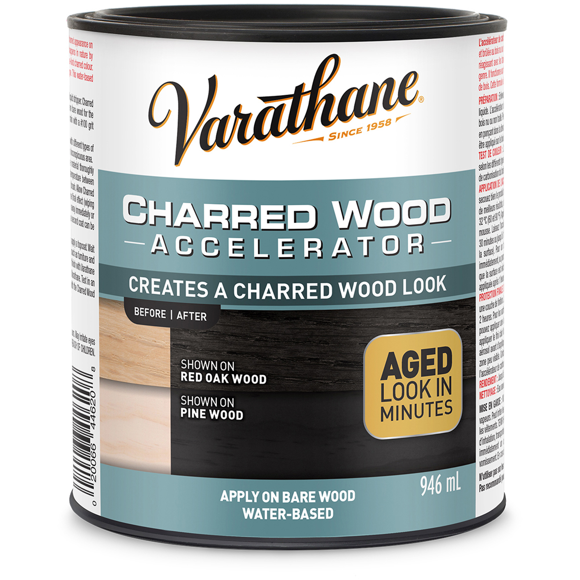 Accélérateur de vieillissement du bois VarathaneMD, 946 ml, Canette, Noir